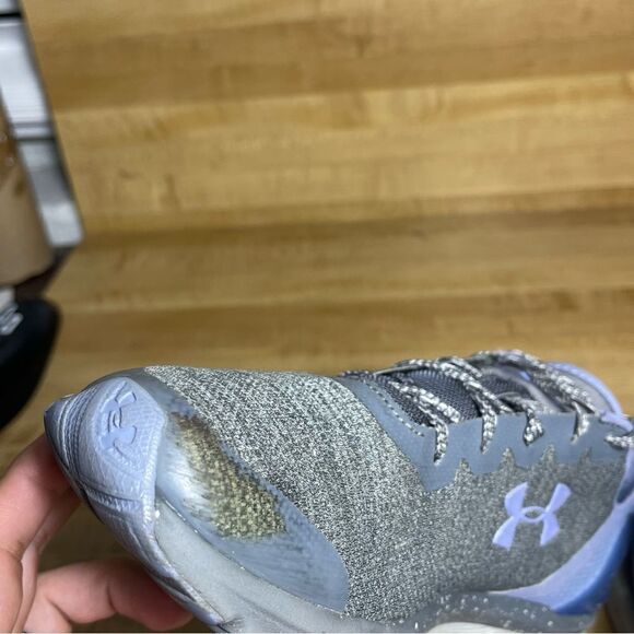 Under Armour Women Size 9.5 Charged I Will Run Fast blue Lace Up Running Shoes - Picture 4 of 8